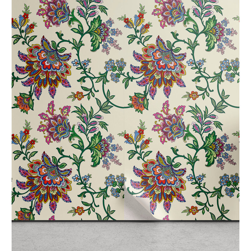 Rouleau de papier peint adhésif Jaceion, L 13 po x L 100 po