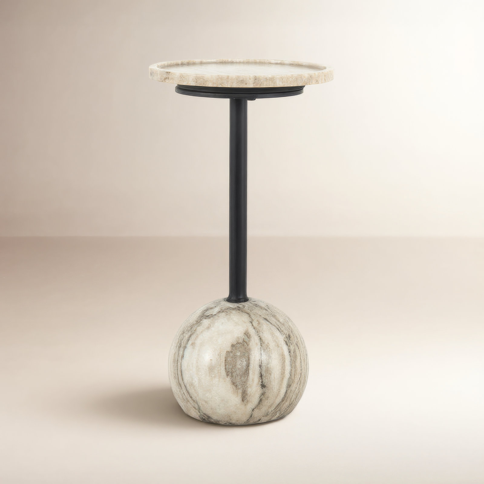 Nessie End Table, Antique White