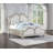 Kalaia Wood Queen LED Storage Panel Bed Silver Oak-96122302