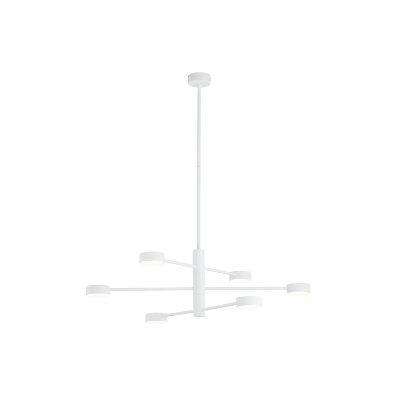 Banji 6 - Light Sputnik Chandelier, White