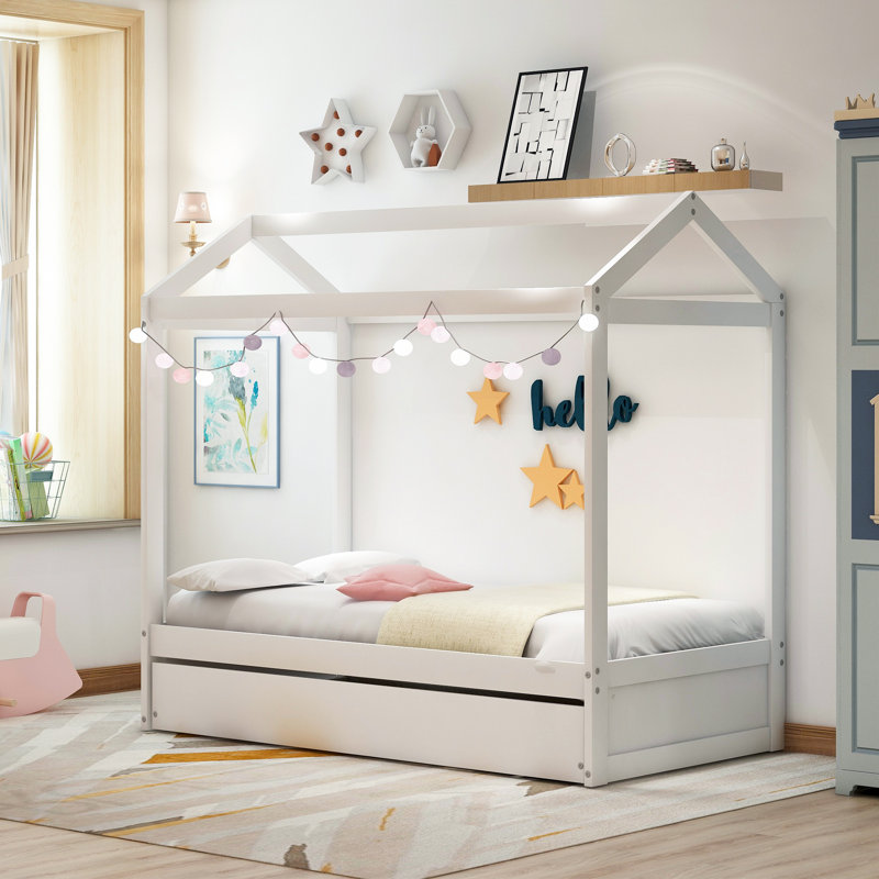 Lit standard simple avec gigogne Abbingt