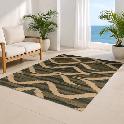 Tapis d'intérieur et d'extérieur brun Nature