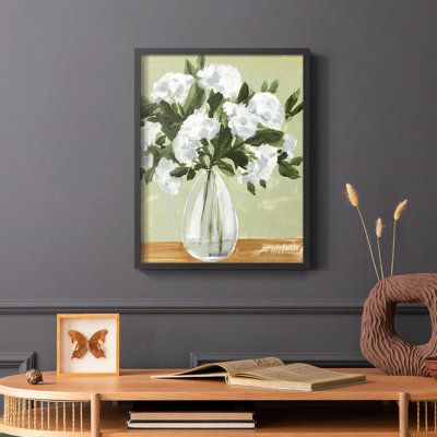 Vased Viburnum II Framed Print - Solid Wood