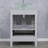  24" Single Bathroom Vanity Set with Manufactured Wood Top, Glass Vessel Sink, Faucet, Drain-1818942054-1818942055