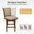 Blerona Farmhouse Swivel Bar Stool With Nailhead Trims Set Of 4-106913389