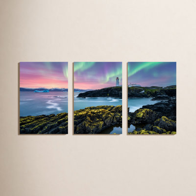 Northern Lights 3-Piece Oil Painting Set