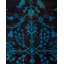 Tapis unique noué à la main Fine Vibrance - bleu, 9 pi 0 po x 11 pi 10 po