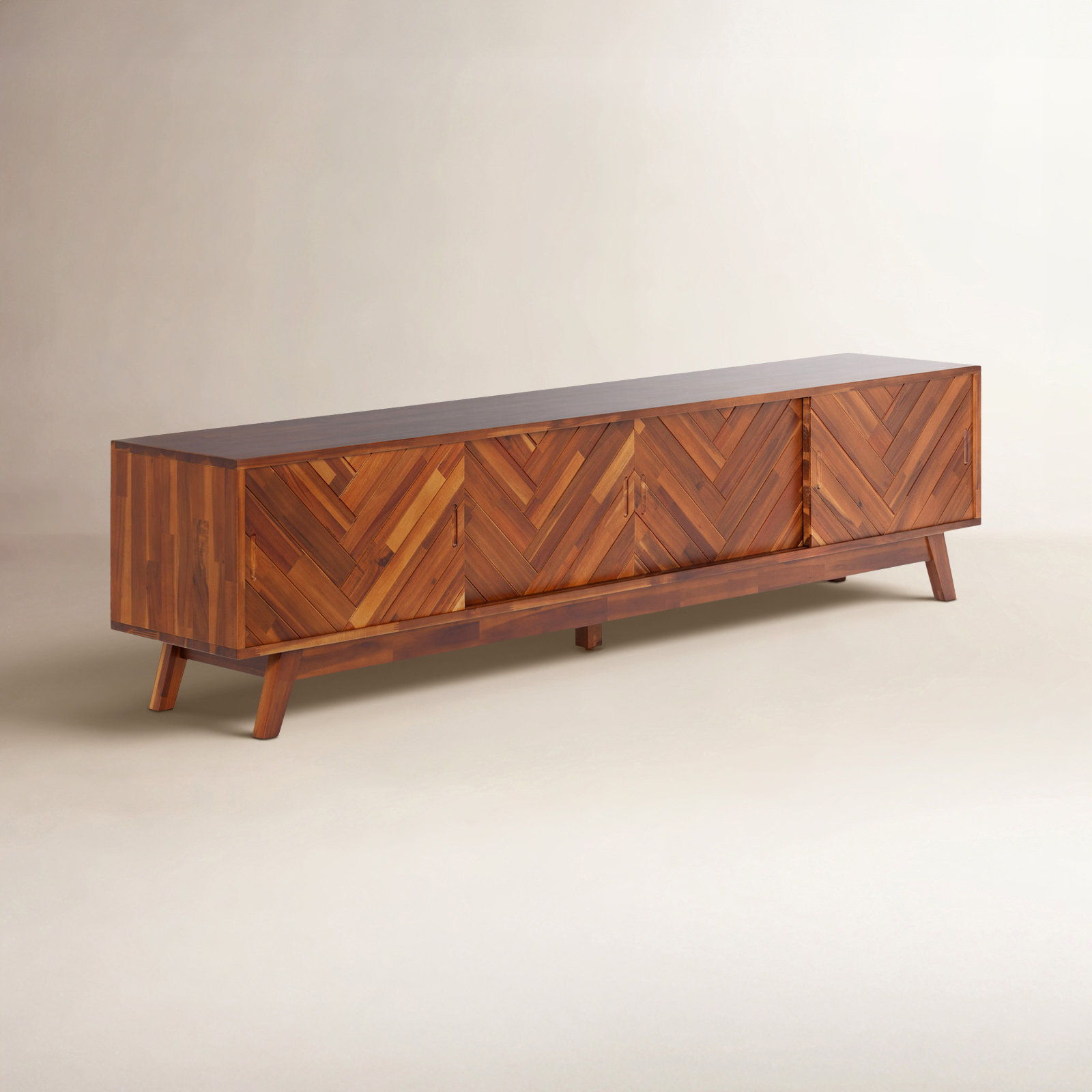 Zeller 79 " Acacia TV Stand, Brown