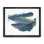 «Blue Feathers I» mat et cadre-68092680-68092681
