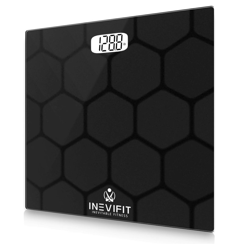 INEVIFIT Digital Bathroom Scale, Black