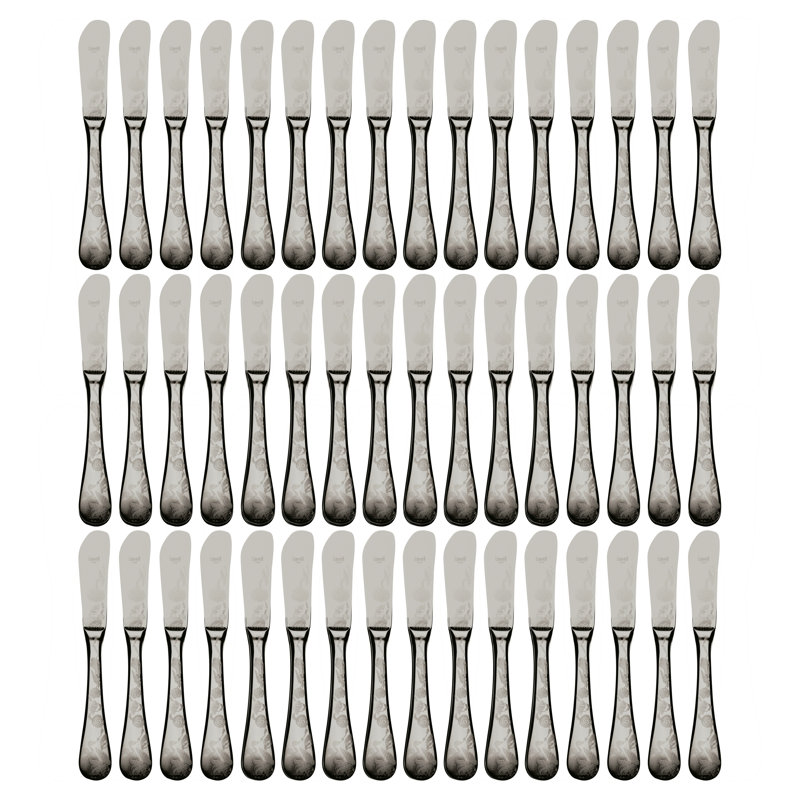 Venere 48 - Piece Butter Knife, Silver
