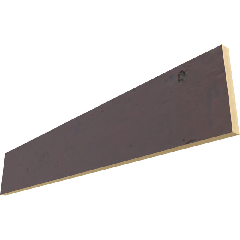 Planche en simili bois Knotty Pine Endurathane, H 12 po x l 96 po x P 1 po, Sangria