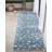 Jaosinho Geometric Machine Braided Rectangular 5'3" x 7'3" Polypropylene Area Rug in Blue-150968668