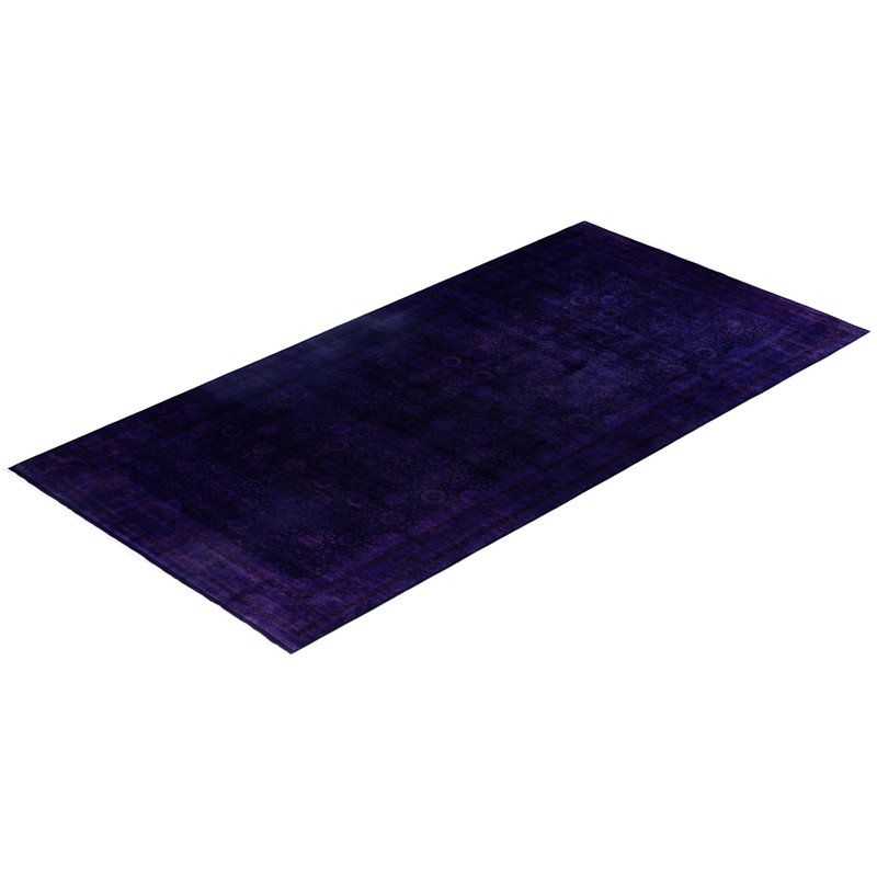 Overdyed One-of-a-Kind 9' 1" X 18' 1" Hand Knotted Area Rug