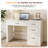 Farmhouse 47" Executive Desk With File Drawer-1883223336