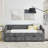 Upholstered Tufted Daybed Sofa Bed With Drawers, Button And Copper Nail On Waved Shape Arms-1123800070-1123800068
