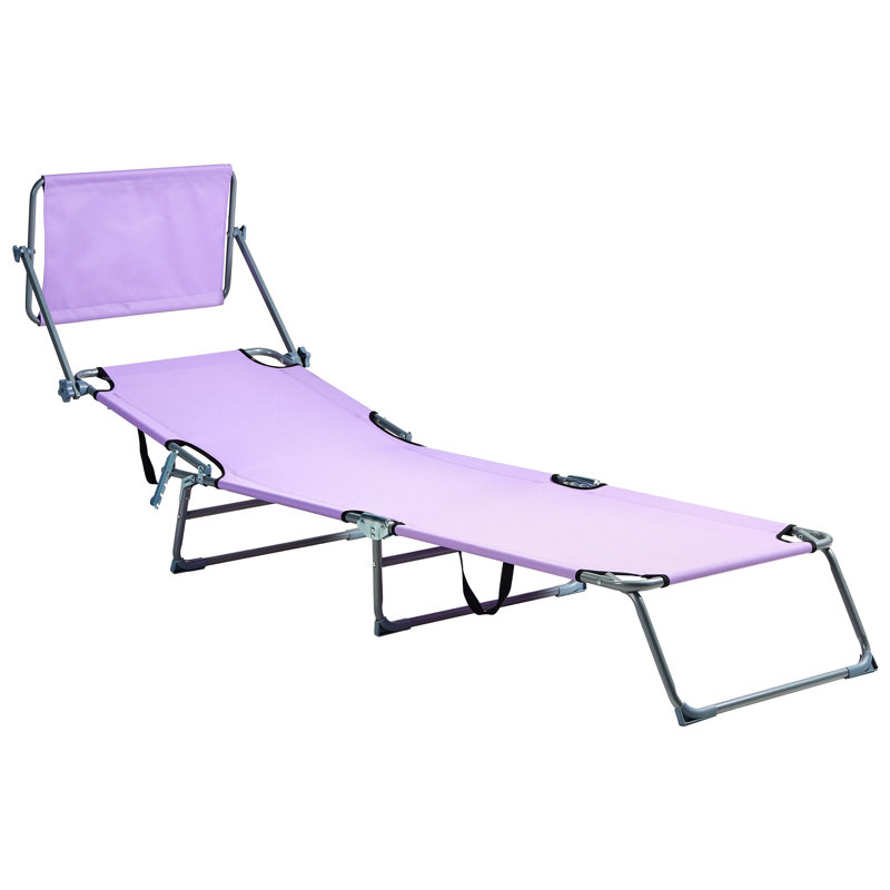 Sun Lounger FOLIGNO Metal, Purple