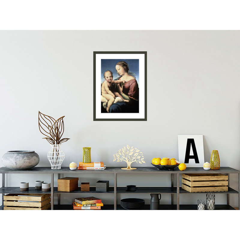 Niccolini-Cowper Madonna par Raphael - impression giclée sur cadre, H 29,5 po x l 22,68 po