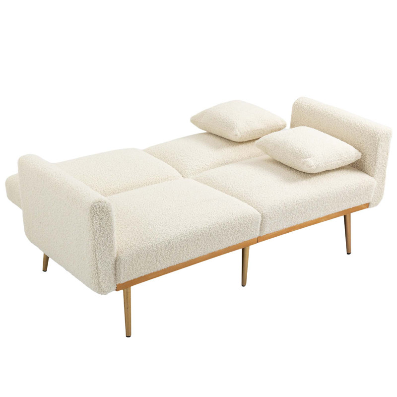 Accent Sofa, White Teddy