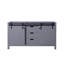 Meuble-lavabo double l 60 po x P 22 po Marsyas-158598086