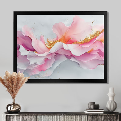 Fondations fluides de Rosa III - art mural abstrait en marbre