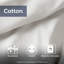 Housse de couette rayée 100% coton