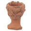 Pot à fleurs 100% ciment brun D6x9 "pour l'intérieur et l'extérieur dans le jardin, 6,3 x 5,9 x 9,1 pouces, 4,6 lb, espaces classiques pour accessoires