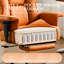 Fauteuil de bureau ergonomique en similicuir avec repose-pieds-132896038