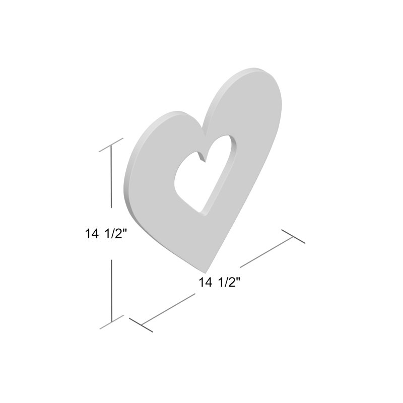 Décoration murale «Heart in Heart»