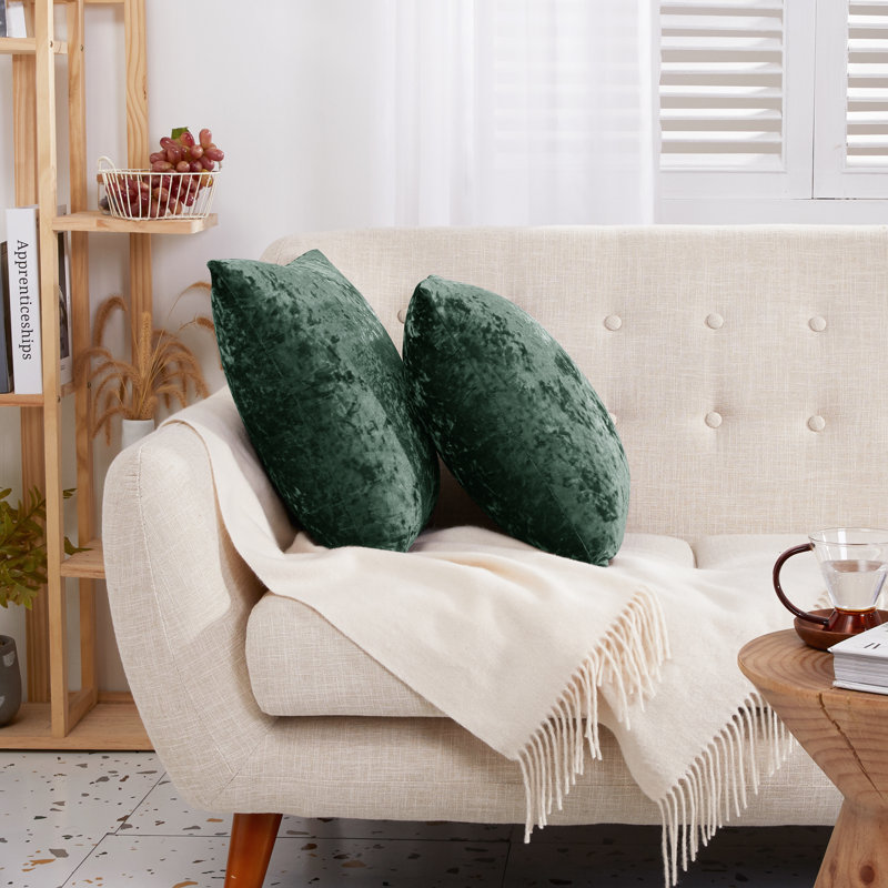 Dark Forest Velvet Reversible 26" x 26" Pillow Covers