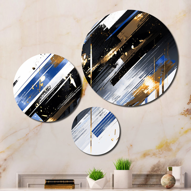 Abstract Wall Decor on Metal