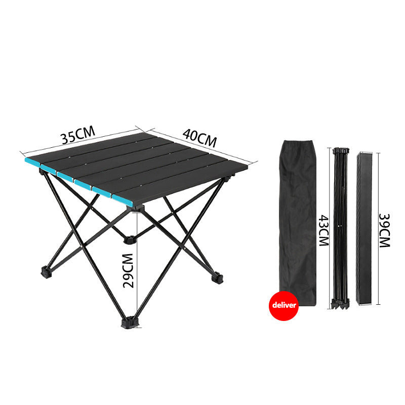 Cesley 35cm Square Adjustable Folding Table