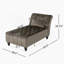 Tufted Chaise Lounge With Birch Leg-537648306