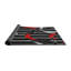 Tapis noir/rouge à motifs-1206504260