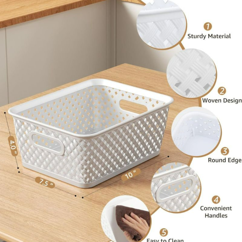Ensemble de bacs de rangement en plastique