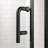 Pivot Swing Single Glass Panel Shower Door 34 In.W X 72 In.H,Adjustable 33.5-35 Inch Frameless Shower Door With 1/4 Inch Clear Tempered Glass,Matte Black Hardwares