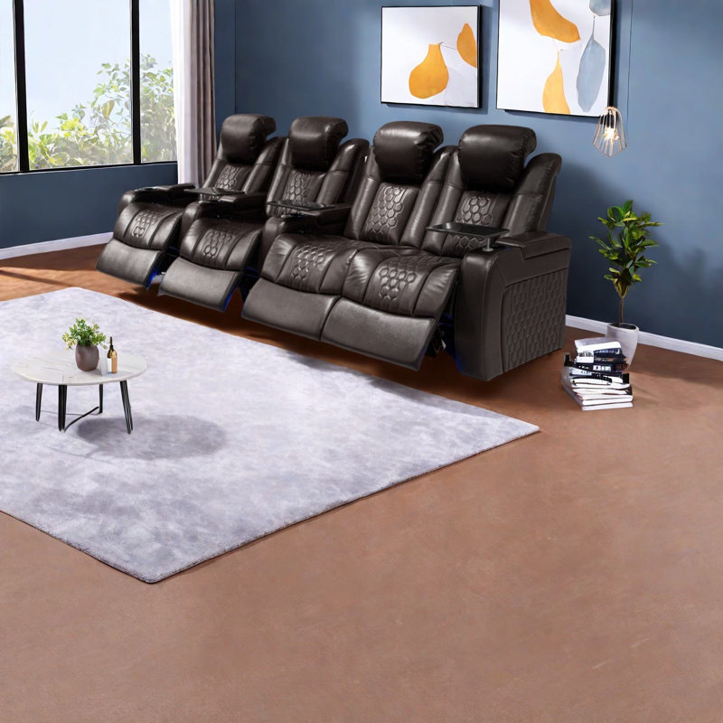 Ergonomic Recliners With Premium Leather, Modern Design For Home Relaxation
