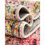 Tapis rose à motif abstrait Ector-120341620-130773431
