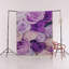 Tapis décoratif moderne à motif mauve et rose-57598319