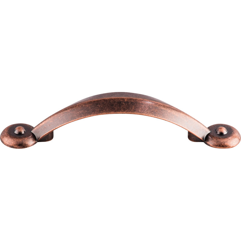 Angle 3" Center to Center Bar pull, Antique Copper, 3" Center to Center