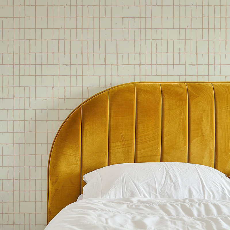 Papier peint Fractured Grid - Sunset Cream