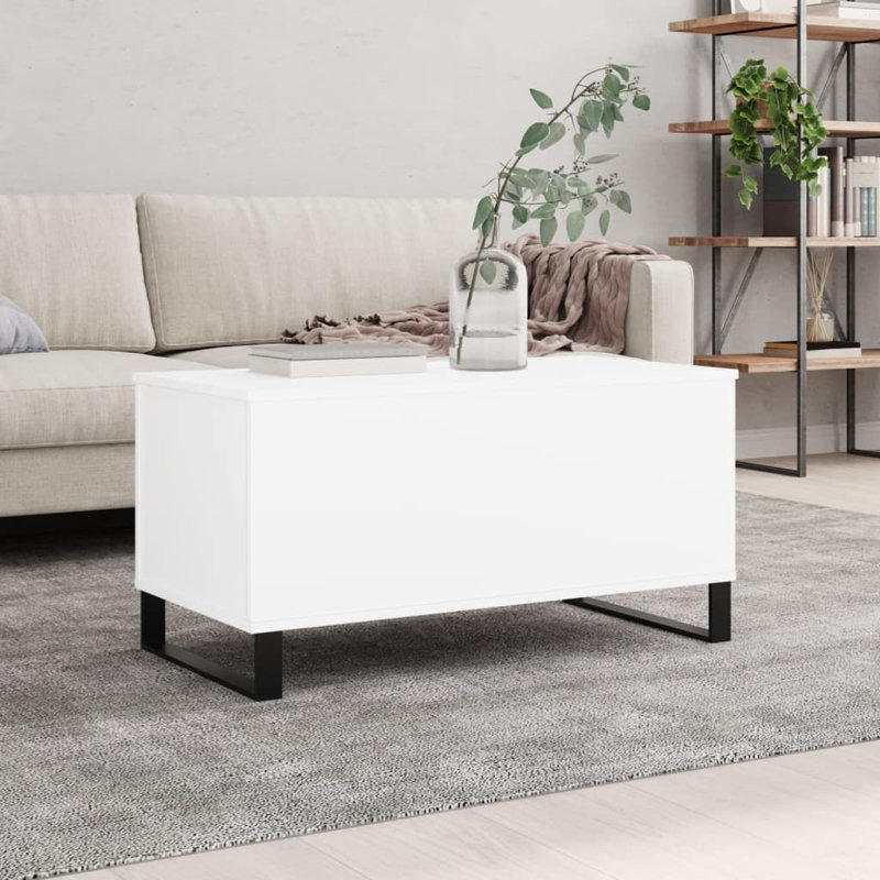 Nashaley Coffee Table 90x44.5x45 cm Engineered Wood, White