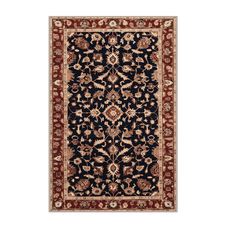 Machine Washable Persian Brown Area Rug, Rectangle 2' x 3'