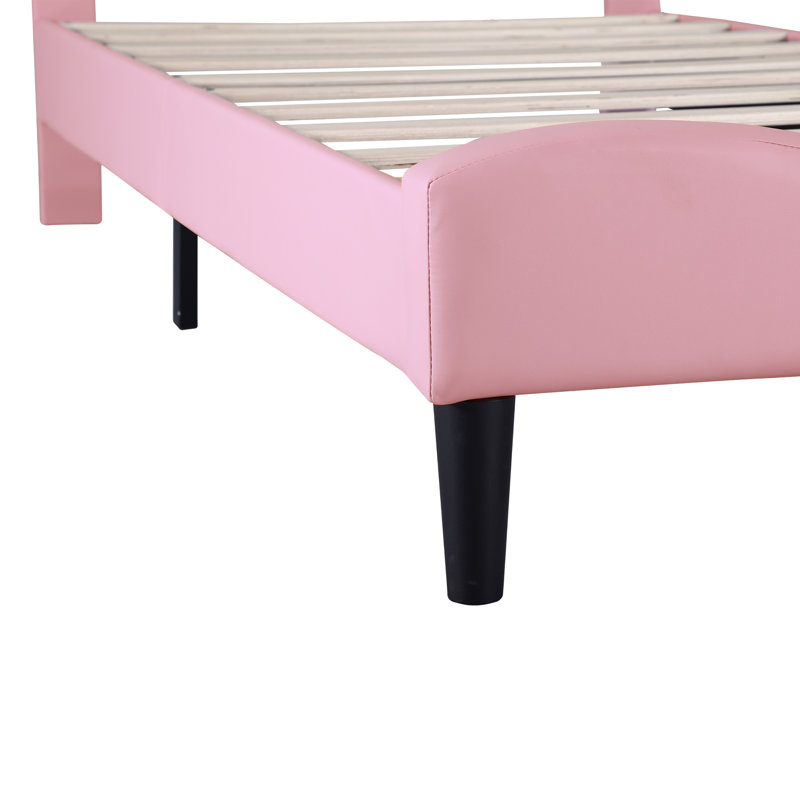 Anzavia Upholstered Leather Bed, 92 x 199.5 cm