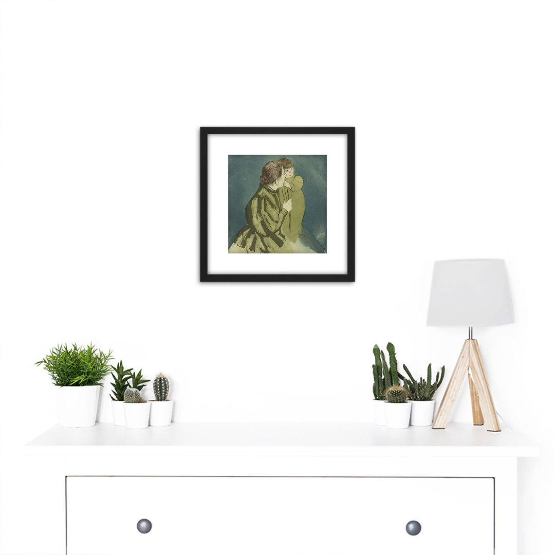 Cassatt Mother And Child by Mary Cassatt - Single Picture Frame Painting