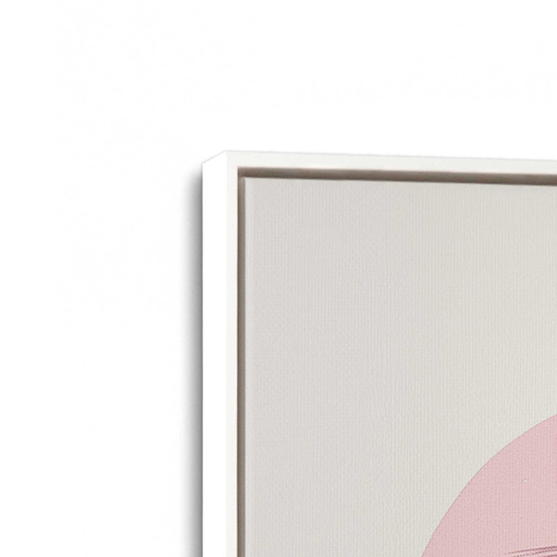 Ensemble de 2 quartz rose Aura, H 13 po x l 18 po, Cadre flottant blanc opaque
