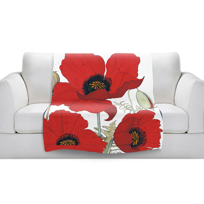 Couverture en sherpas 3 rouges, l 51 po x L 60 po