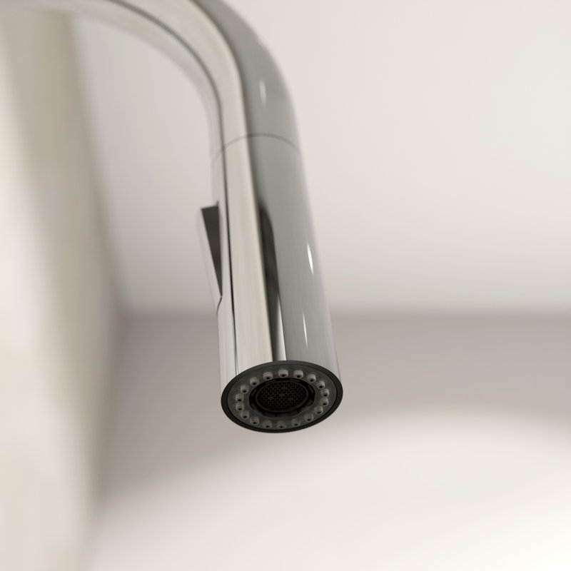 Keeney Pull Down Kitchen Faucet, Polished Chrome