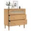 Kirkman 3 Drawer 80Cm W Chest of Drawers Rattan Look-529724777