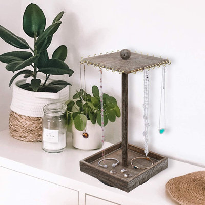Traylin Wood Jewelry Stand +